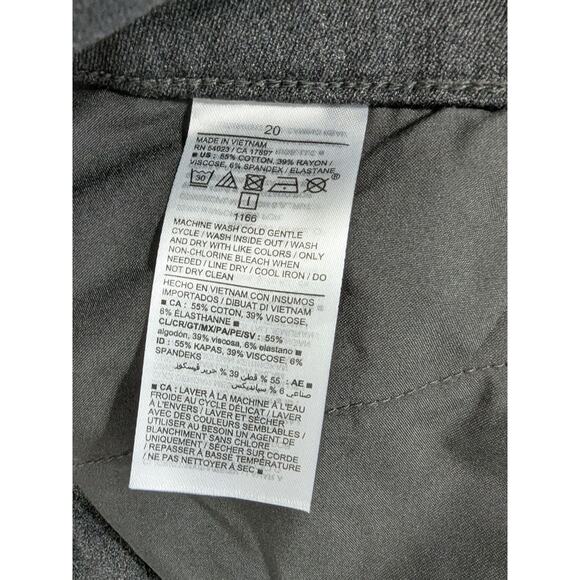 Old Navy Pixie Flare Womens Gray Flare Dress Pants Size 20 Office Career Stretch - Picture 6 of 10